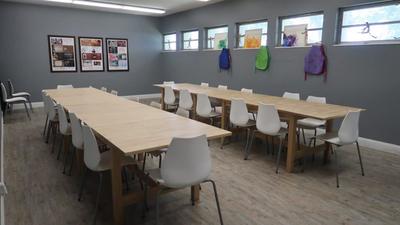 Room with Long Tables