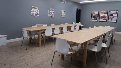 Room with Long Tables