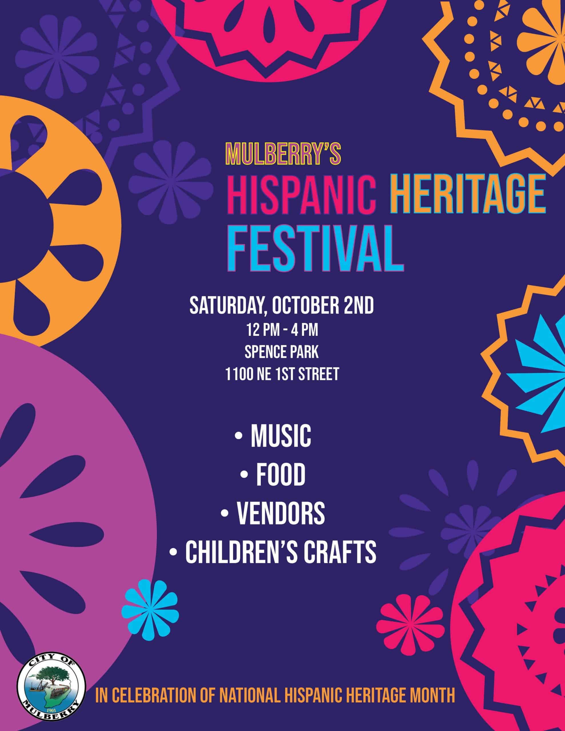 Hispanic Heritage festival flyer